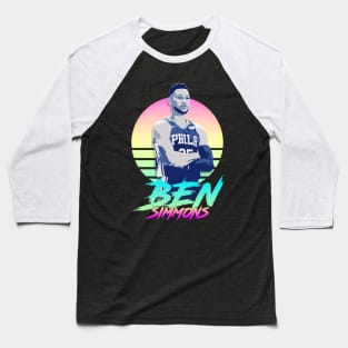 Ben Simmons Retro Futuristic Aesthetic Baseball T-Shirt